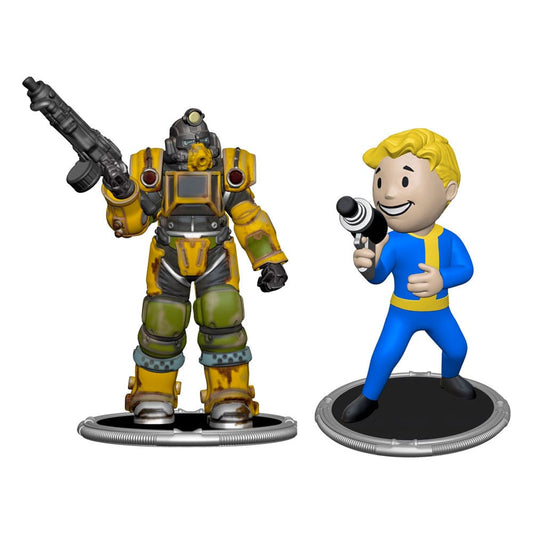 Fallout Minifiguren 2er-Pack Set A Excavator & Vault Boy (Gun) 7 cm    - Versand: 5-7 Tage nach Bestellung