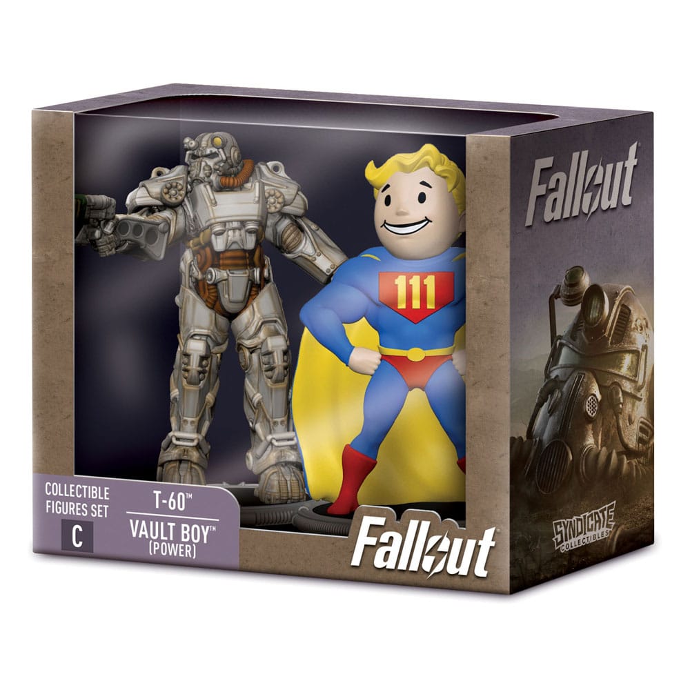 Fallout Minifiguren 2er-Pack Set C T-60 & Vault Boy (Power) 7 cm - Versand: 5-7 Tage nach Bestellung