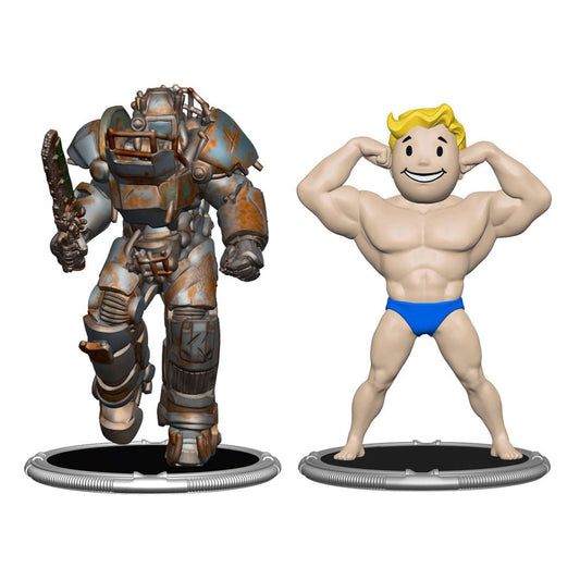 Fallout Minifiguren 2er-Pack Set E Raider & Vault Boy (Strong) 7 cm       - Versand: 5-7 Tage nach Bestellung