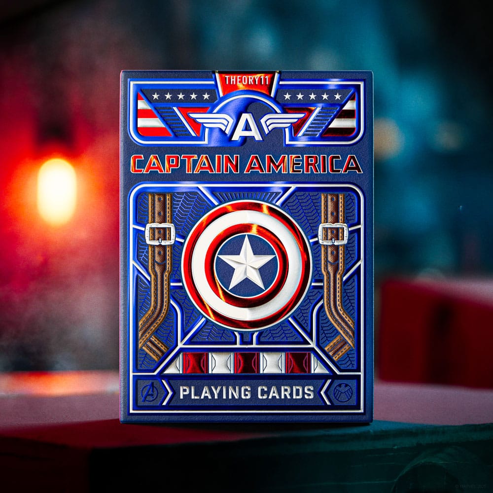 Captain America Spielkarten Patriotic Design - Preorder - ETA: 20.12.2025