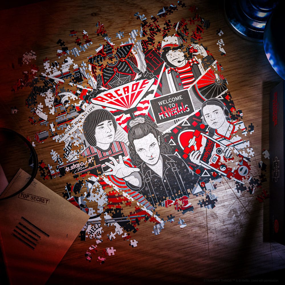 Stranger Things Multi-Dimensionales Puzzle (1000 Teile) - Versand: 5-7 Tage nach Bestellung