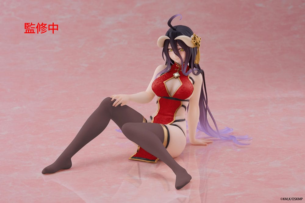 Overlord PVC Statue Desktop Cute Figure Albedo Chinese Dress Ver. Renewal 13 cm - Preorder - ETA: 25.12.2025