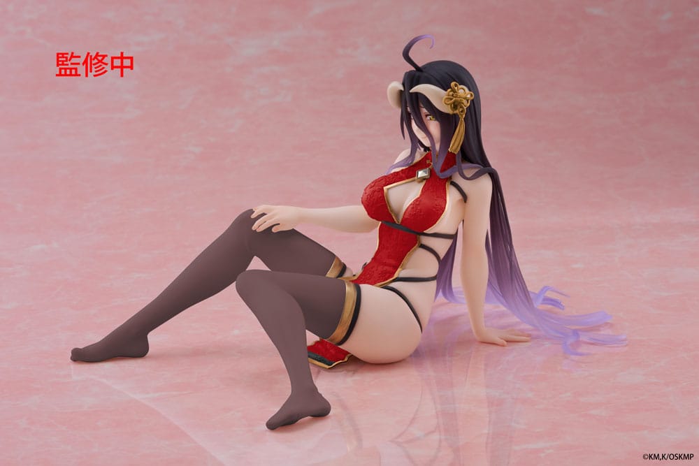 Overlord PVC Statue Desktop Cute Figure Albedo Chinese Dress Ver. Renewal 13 cm - Preorder - ETA: 25.12.2025