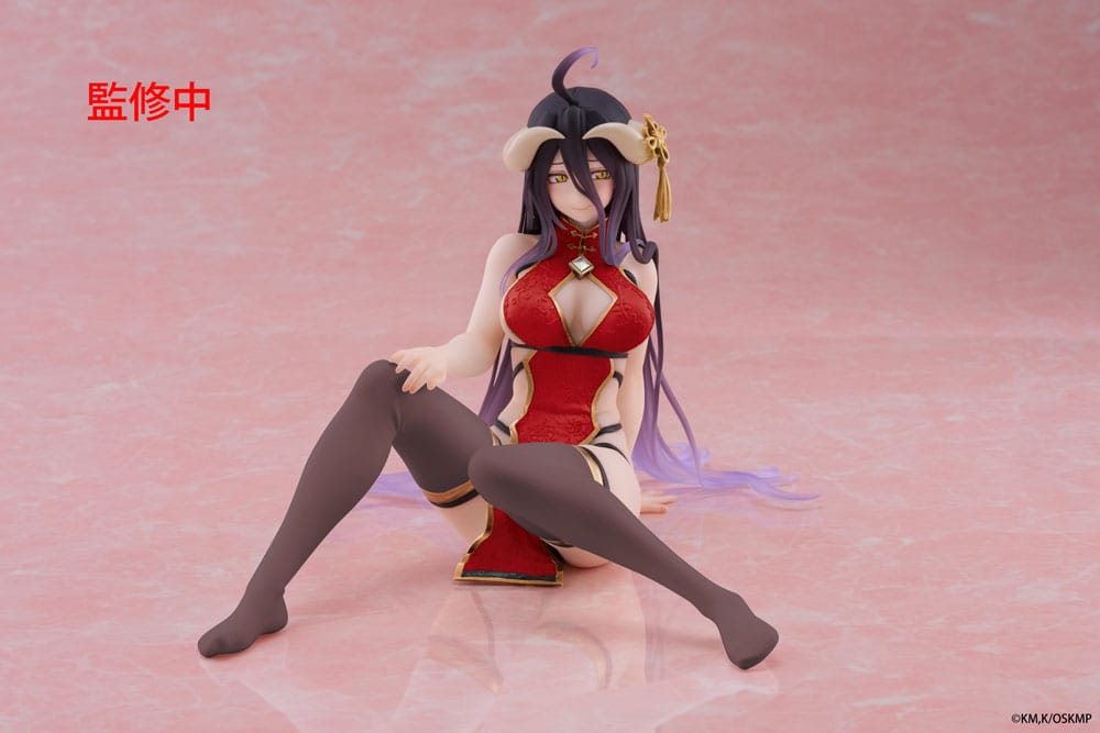 Overlord PVC Statue Desktop Cute Figure Albedo Chinese Dress Ver. Renewal 13 cm - Preorder - ETA: 25.12.2025