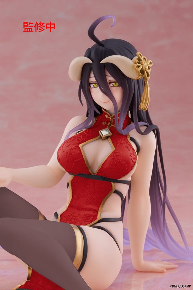 Overlord PVC Statue Desktop Cute Figure Albedo Chinese Dress Ver. Renewal 13 cm - Preorder - ETA: 25.12.2025
