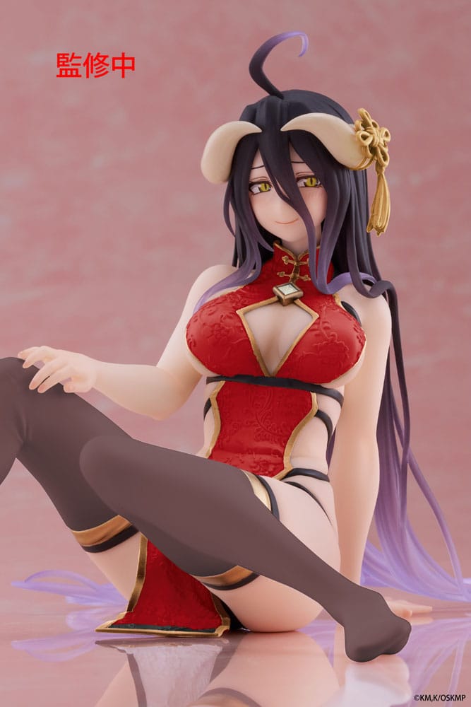 Overlord PVC Statue Desktop Cute Figure Albedo Chinese Dress Ver. Renewal 13 cm - Preorder - ETA: 25.12.2025