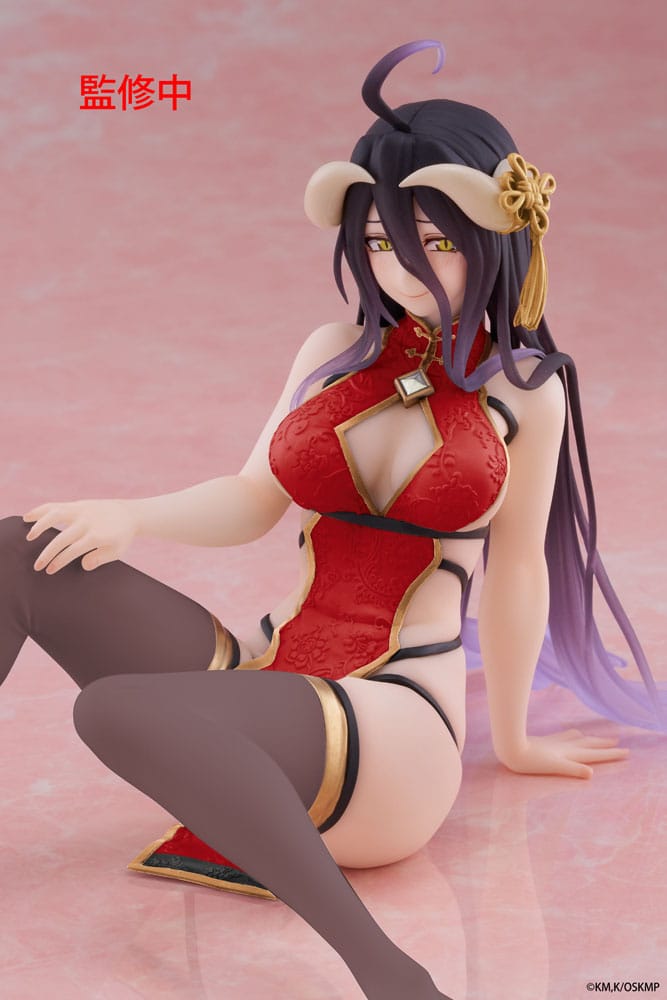 Overlord PVC Statue Desktop Cute Figure Albedo Chinese Dress Ver. Renewal 13 cm - Preorder - ETA: 25.12.2025