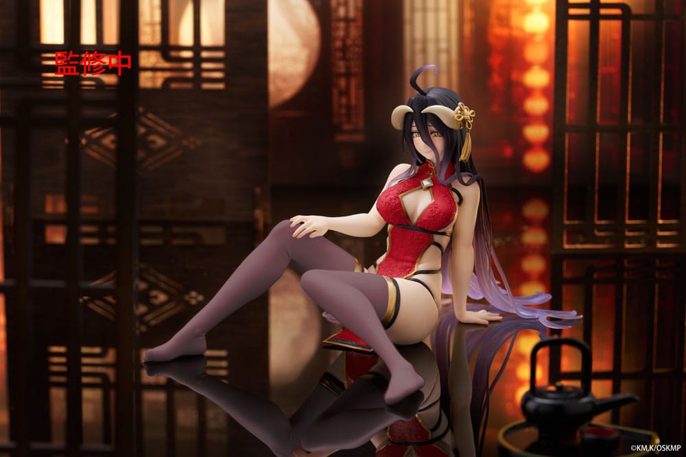 Overlord PVC Statue Desktop Cute Figure Albedo Chinese Dress Ver. Renewal 13 cm - Preorder - ETA: 25.12.2025