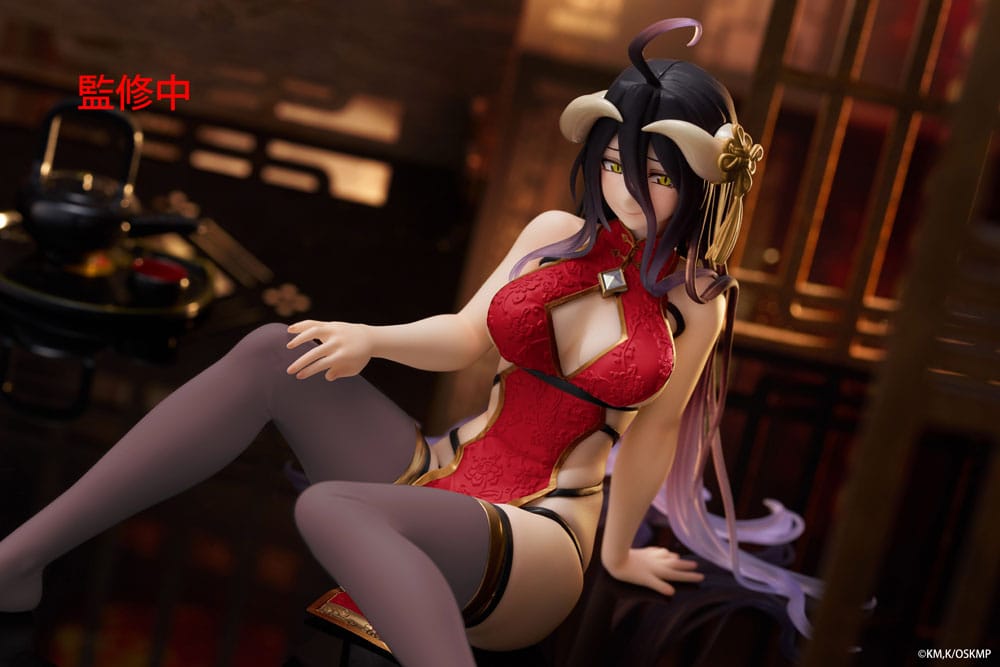 Overlord PVC Statue Desktop Cute Figure Albedo Chinese Dress Ver. Renewal 13 cm - Preorder - ETA: 25.12.2025