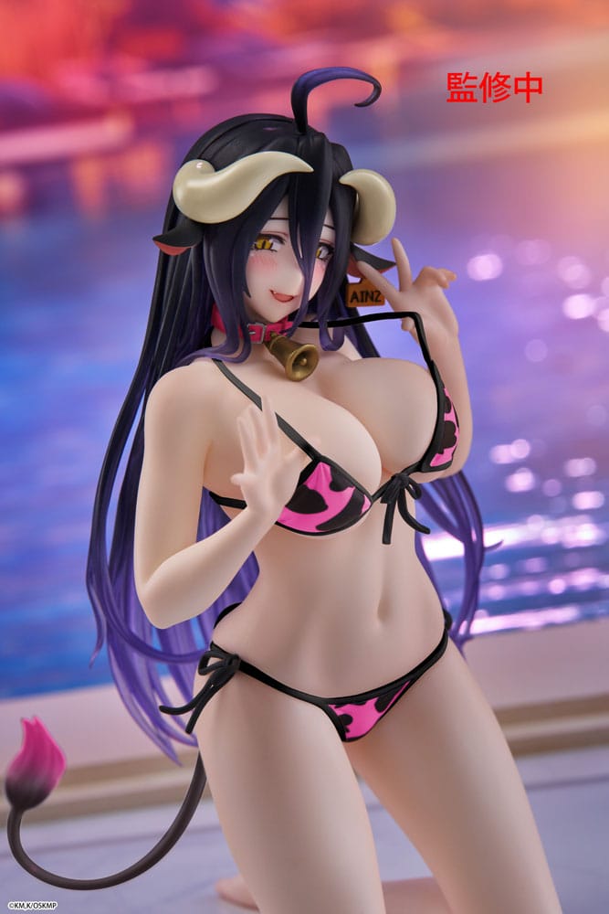 Overlord PVC Statue Desktop Cute Figure Albedo Cow-Print Swimsuit Ver. Renewal 13 cm - Preorder - ETA: 03.04.2026