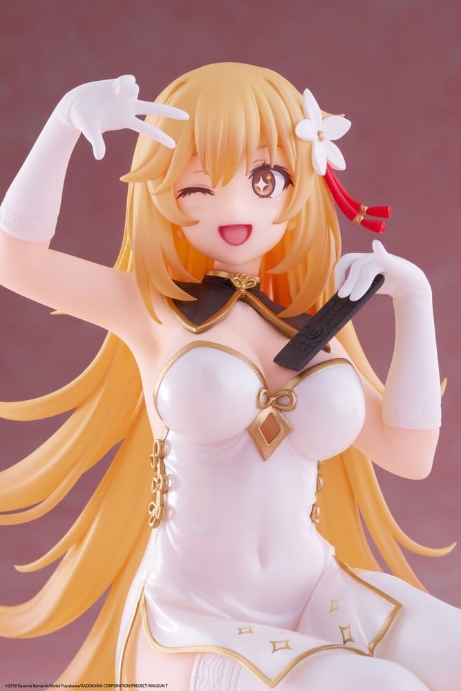 A Certain Scientific Railgun PVC Statue Desktop Cute Figure Misaki Shokuho Chinese Dress Ver. 13 cm - Versand: 7 Tage nach Bestellung