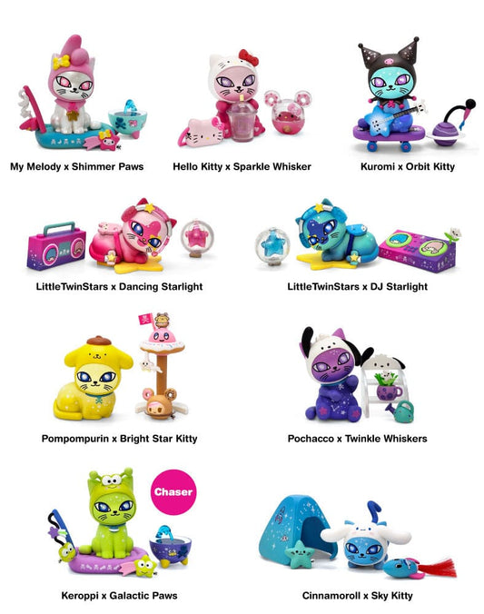 Hello Kitty Blind Box Figuren Sortiment Galactic Cats x Hello Kitty & Friends 7 cm (8) - Versand: 5-7 Tage nach Bestellung