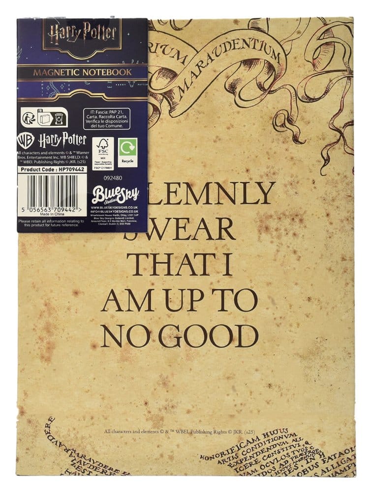 Harry Potter Notizbuch A5 Karte des Rumtreibers - Preorder - ETA: 25.09.2026