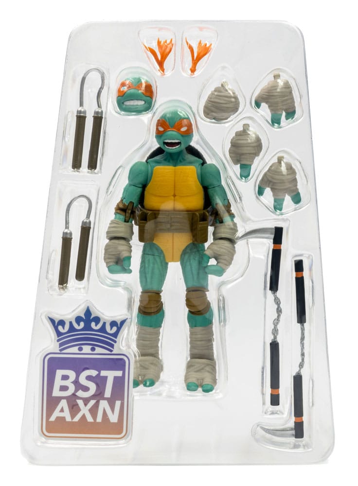 Teenage Mutant Ninja Turtles BST AXN Actionfigur Michelangelo (IDW Comics) 13 cm - Versand: 5-7 Tage nach Bestellung