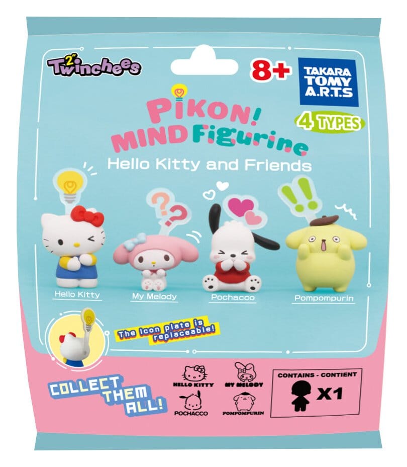 Sanrio Twinchees Minifiguren Hello Kitty & Friends Pikon Mind 5 cm Blind Pack Display (24) - Versand: 7 Tage nach Bestellung