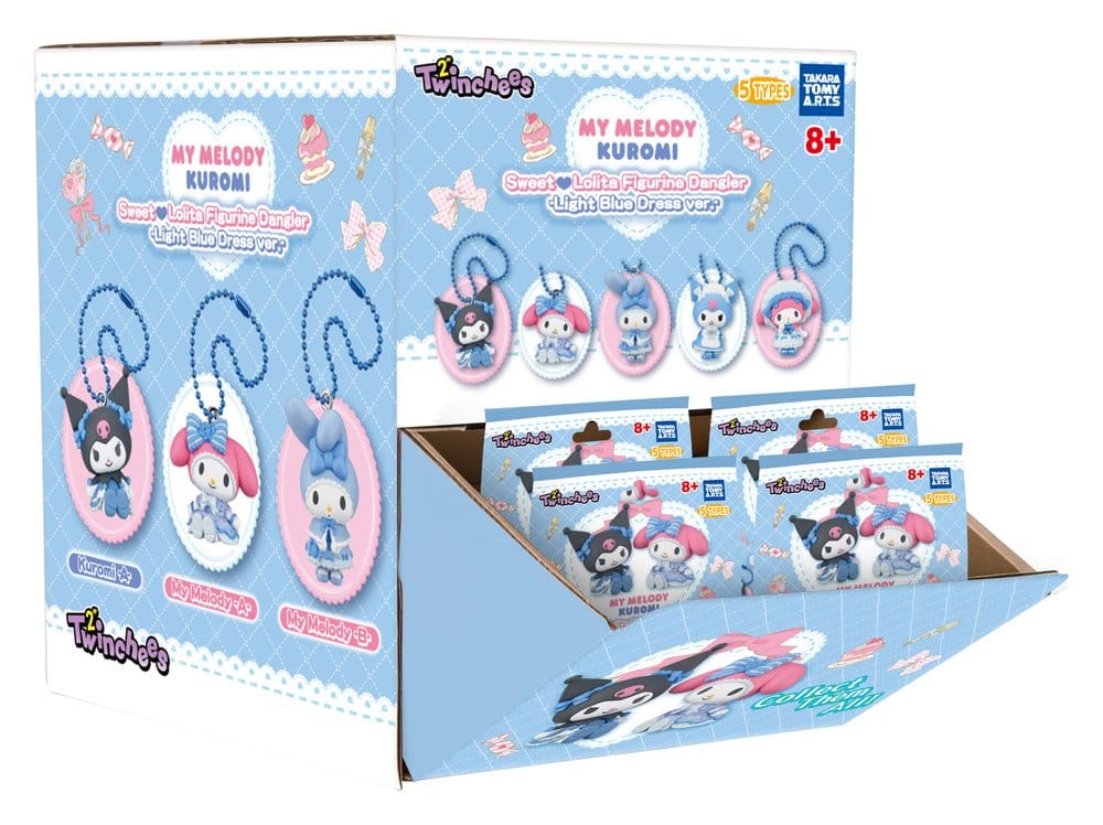 Sanrio Twinchees Minifiguren My Melody x Kuromi Sweet Lolita 5 cm Blind Pack Display (24) - Preorder - ETA: 27.08.2026