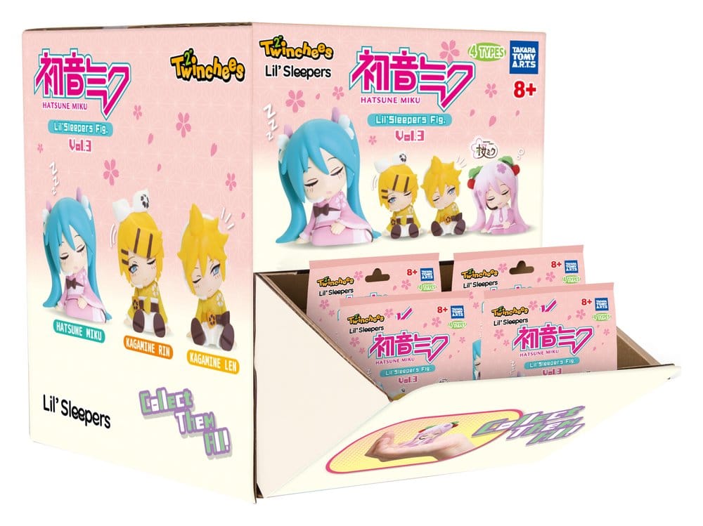 Hatsune Miku Twinchees Minifiguren Lil' Sleepers Wave 3 5 cm Blind Pack Display (24) - Preorder - ETA: 25.08.2026