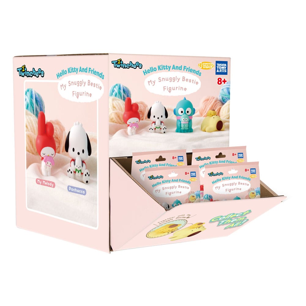 Sanrio Twinchees Minifiguren Hello Kitty & Friends My Cuddly Buddy 5 cm Blind Pack Display (24) - Preorder - ETA: 25.09.2026
