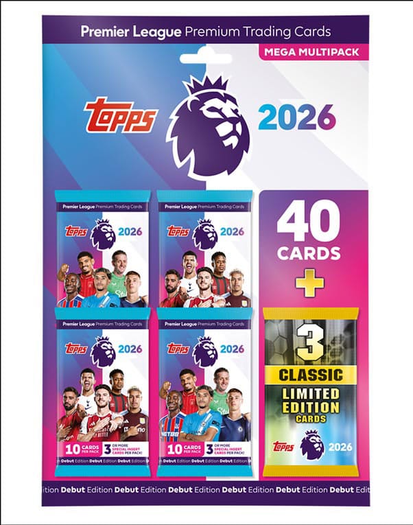 Premier League 2025/26 Trading Cards Mega Multipack - Preorder - ETA: 25.09.2025