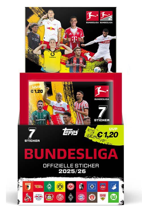 Bundesliga 2025/26 Sticker Collection Display (50) - Preorder - ETA: 08.06.2026