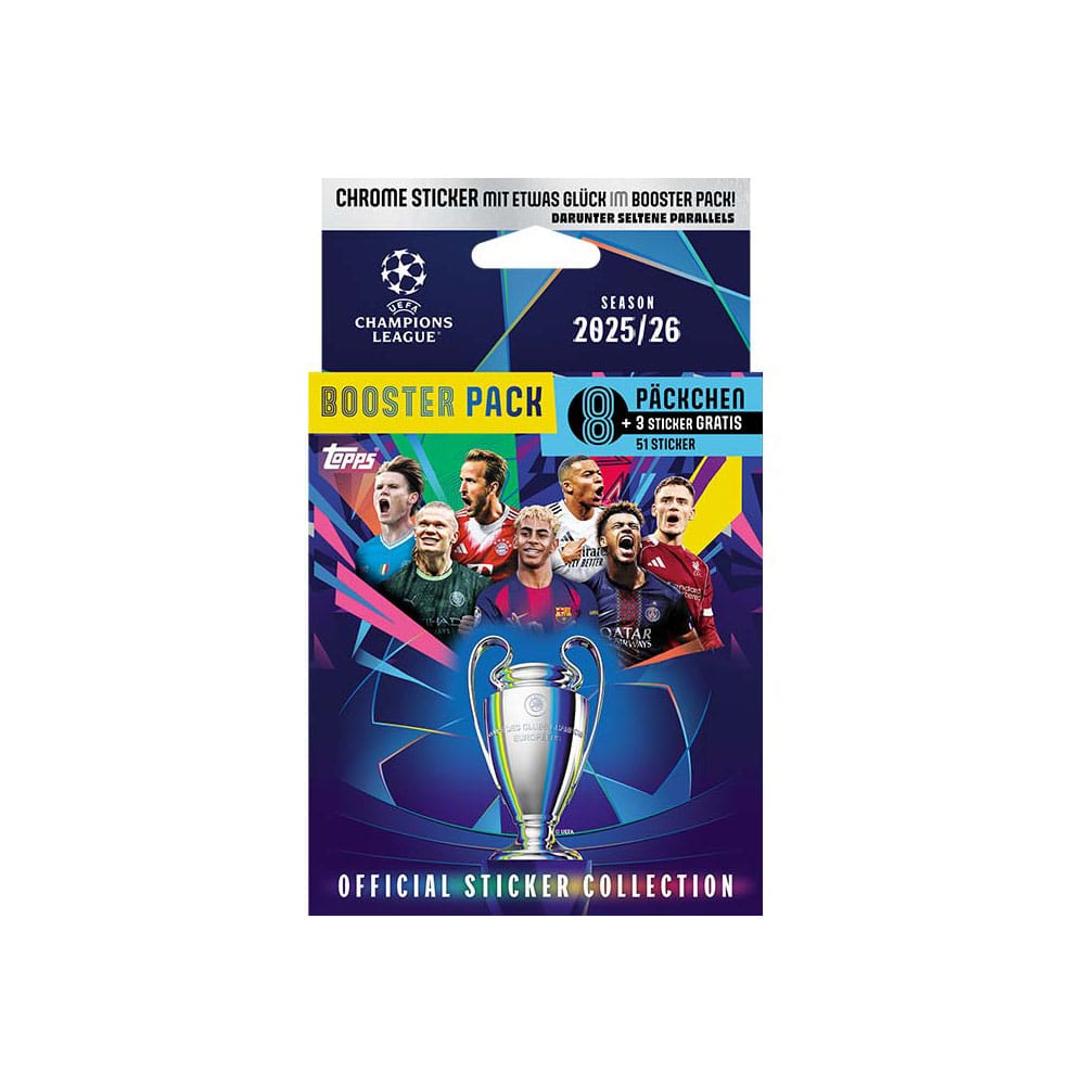 UEFA Champions League 2025/26 Sticker Collection Eco Pack - Versand: 7 Tage nach Bestellung