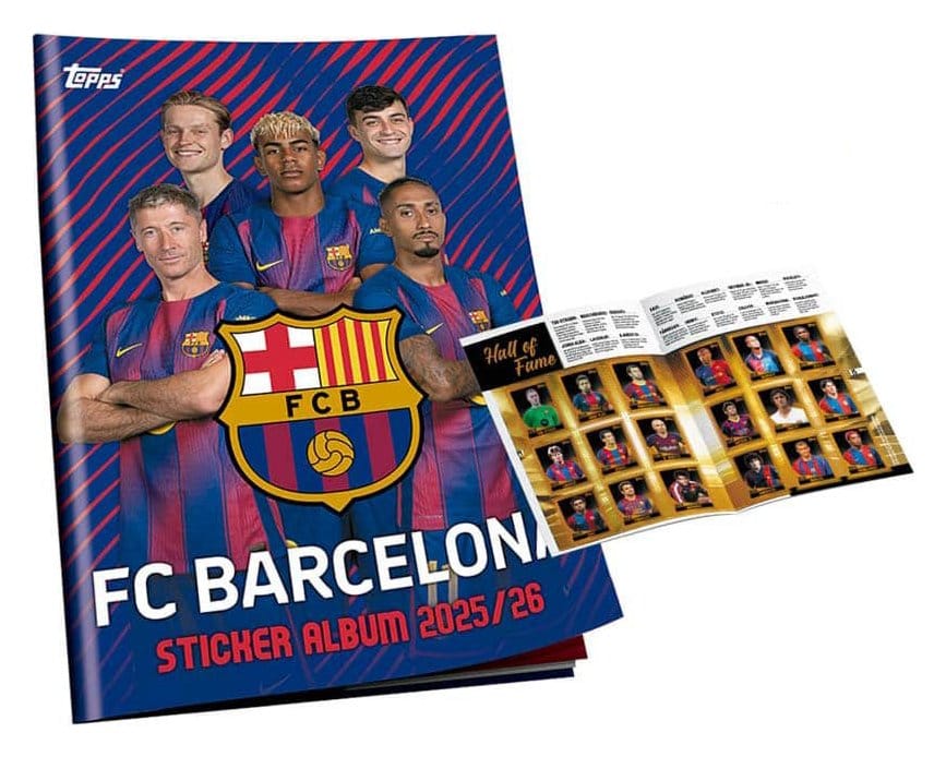 FC Barcelona 2025/26 Sticker Sammelalbum Set - Versand: 7 Tage nach Bestellung