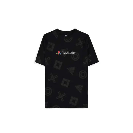 PlayStation T-Shirt Logo All Over Print Größe XL - Versand: 5-7 Tage nach Bestellung