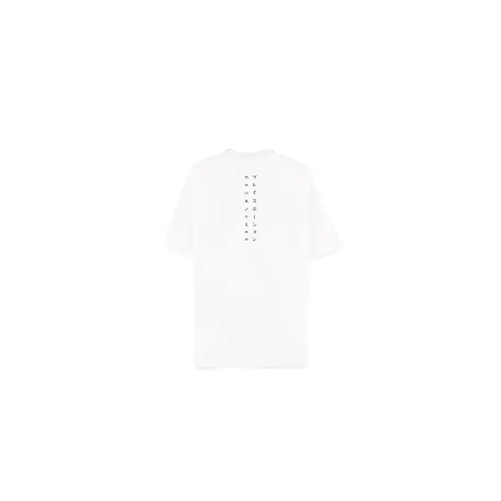 PlayStation T-Shirt Logo White Loose Fit Größe L - Versand: 5-7 Tage nach Bestellung