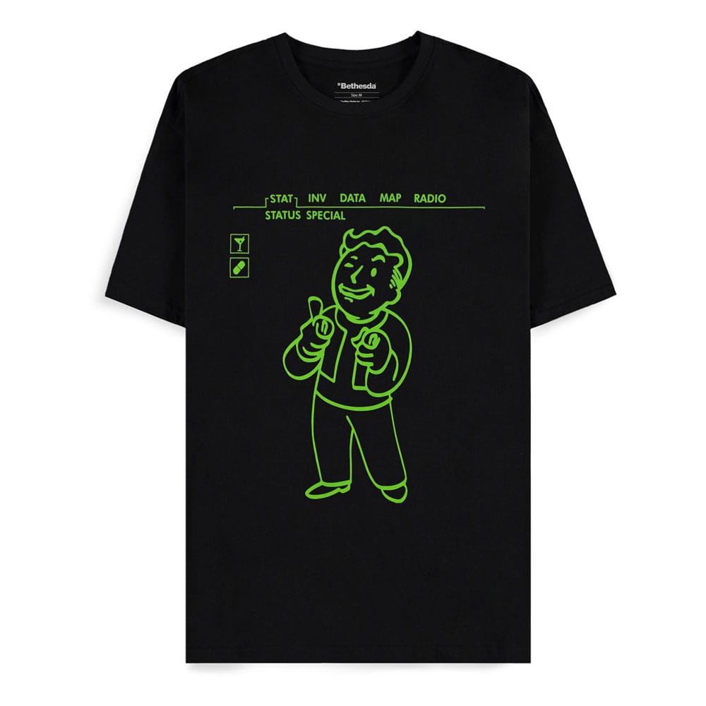 Fallout T-Shirt Charisma +10 Größe S - Versand: 5-7 Tage nach Bestellung