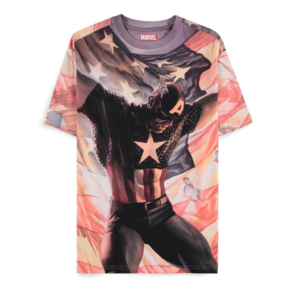 Captain America Brave New World T-Shirt Digital American Größe S - Versand: 5-7 Tage nach Bestellung