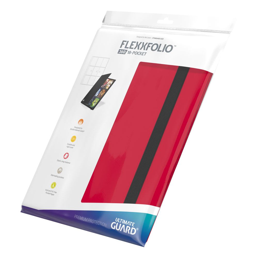 Ultimate Guard Flexxfolio 360 - 18-Pocket Rot - Preorder - ETA: 22.09.2025