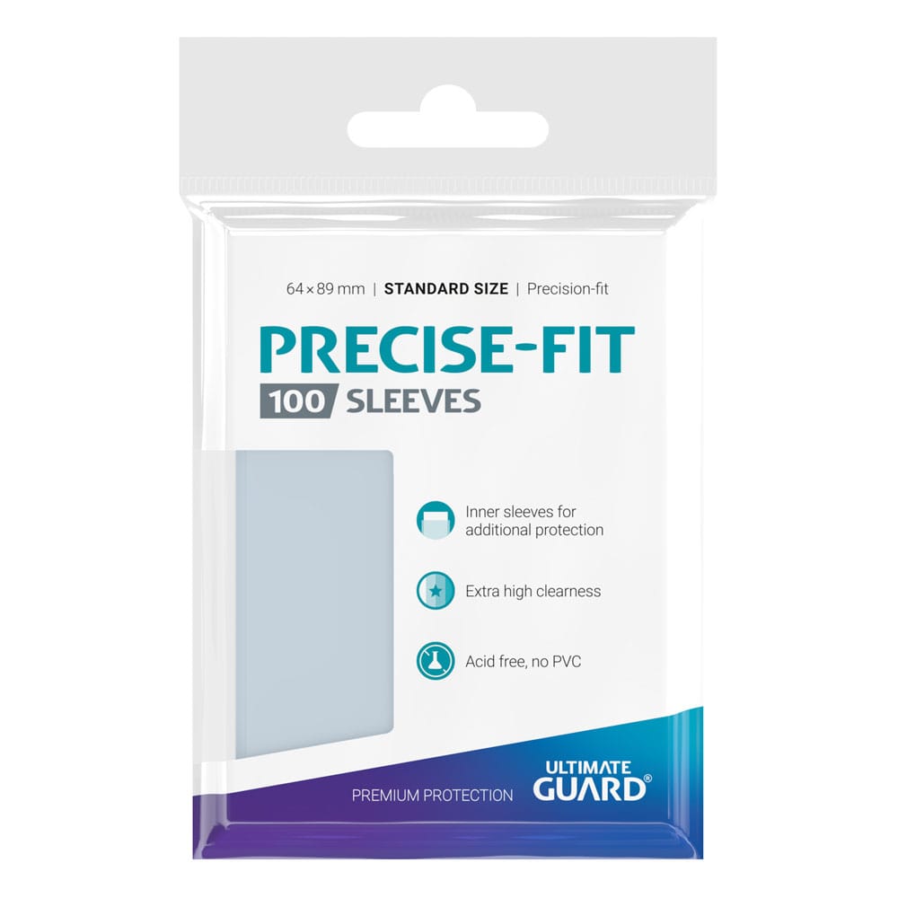 Ultimate Guard Precise-Fit Sleeves Standardgröße Transparent (100) - Versand: 5-7 Tage nach Bestellung