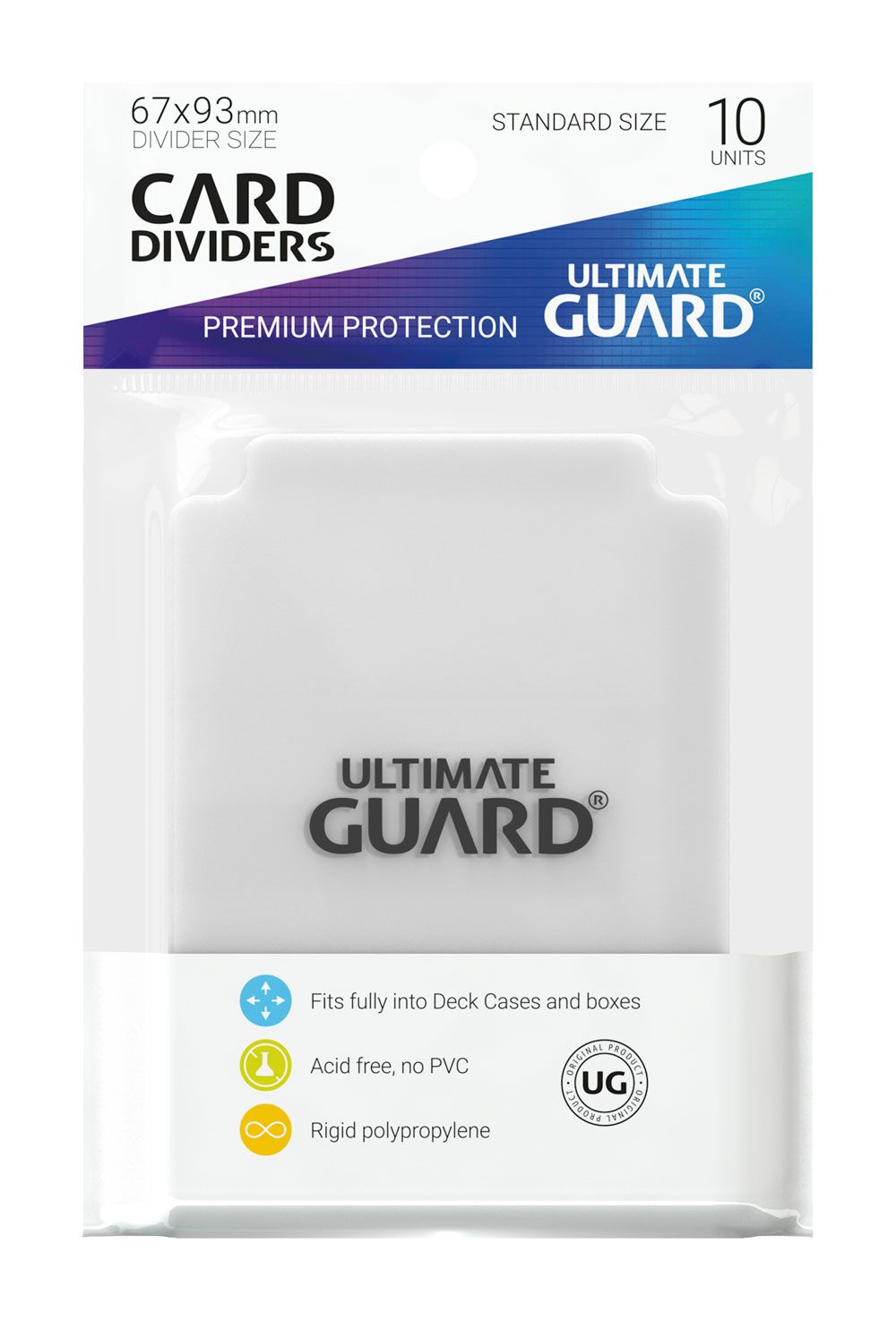Ultimate Guard Kartentrenner Standardgröße Transparent (10) - Versand: 5-7 Tage nach Bestellung