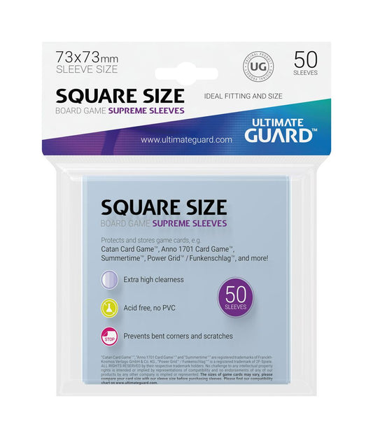 Ultimate Guard Supreme Sleeves für Brettspielkarten Quadratisch (50) - Versand: 5-7 Tage nach Bestellung