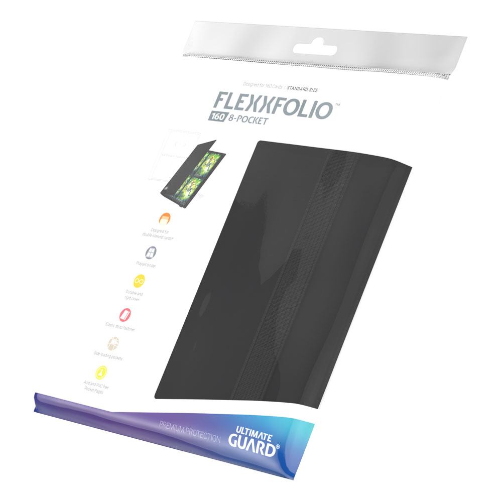 Ultimate Guard Flexxfolio 160 - 8-Pocket Schwarz - Preorder - ETA: 05.10.2025
