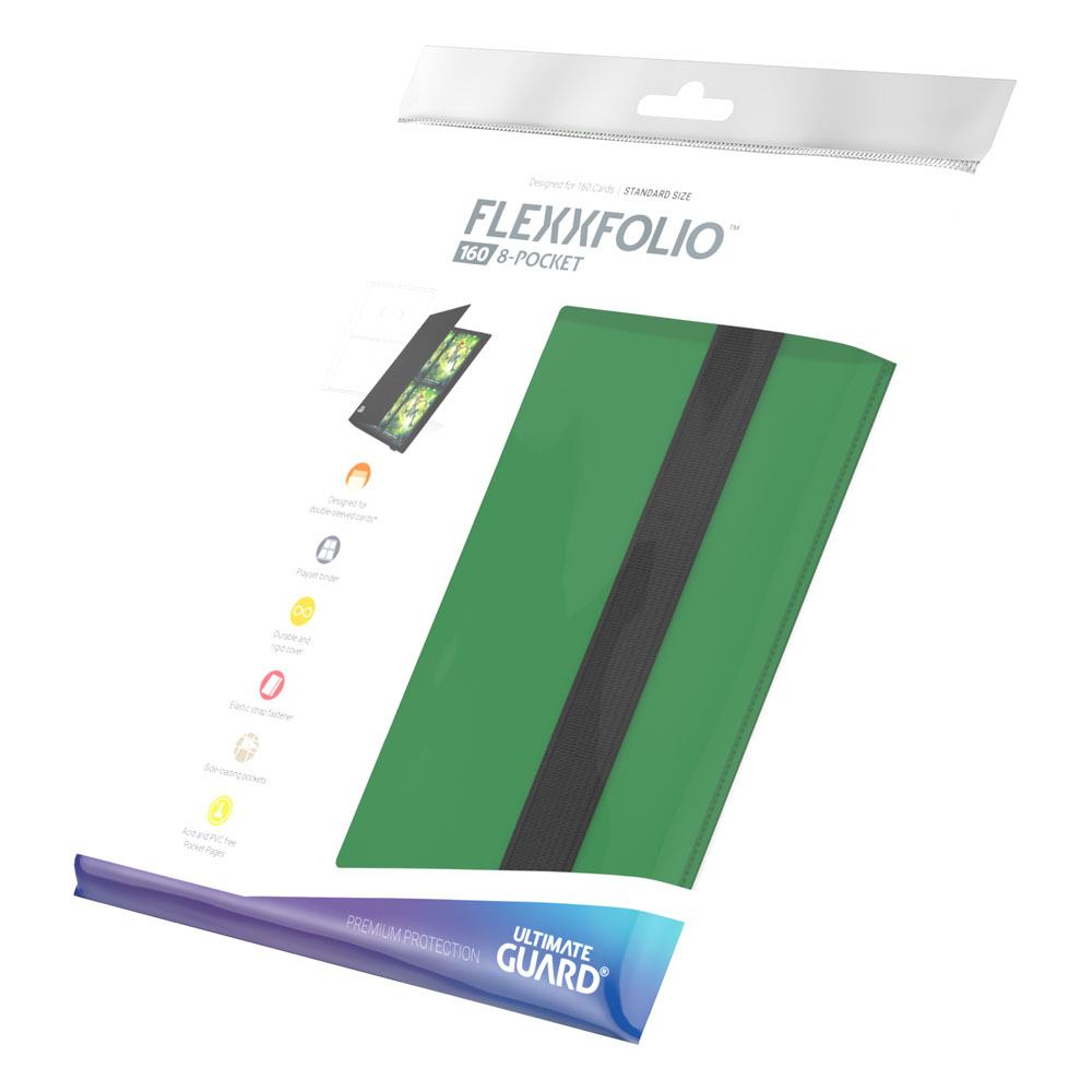 Ultimate Guard Flexxfolio 160 - 8-Pocket Grün - Versand: 5-7 Tage nach Bestellung