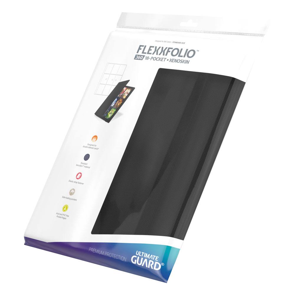 Ultimate Guard Flexxfolio 360 - 18-Pocket XenoSkin Schwarz - Versand: 5-7 Tage nach Bestellung