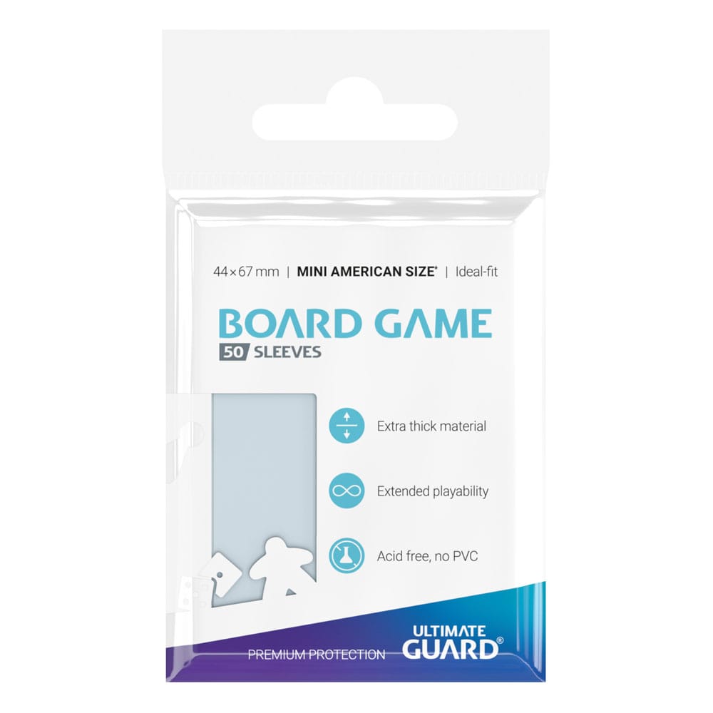 Ultimate Guard Premium Soft Sleeves für Brettspielkarten Mini American (50) - Versand: 5-7 Tage nach Bestellung