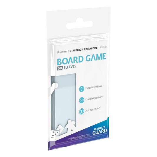 Ultimate Guard Premium Soft Sleeves für Brettspielkarten Standard European (50) - Versand: 5-7 Tage nach Bestellung