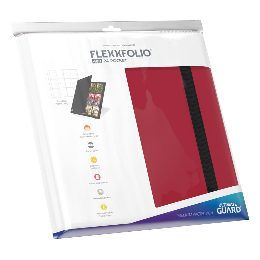 Ultimate Guard Flexxfolio 480 - 24-Pocket (Quadrow) - Rot - Versand: 5-7 Tage nach Bestellung