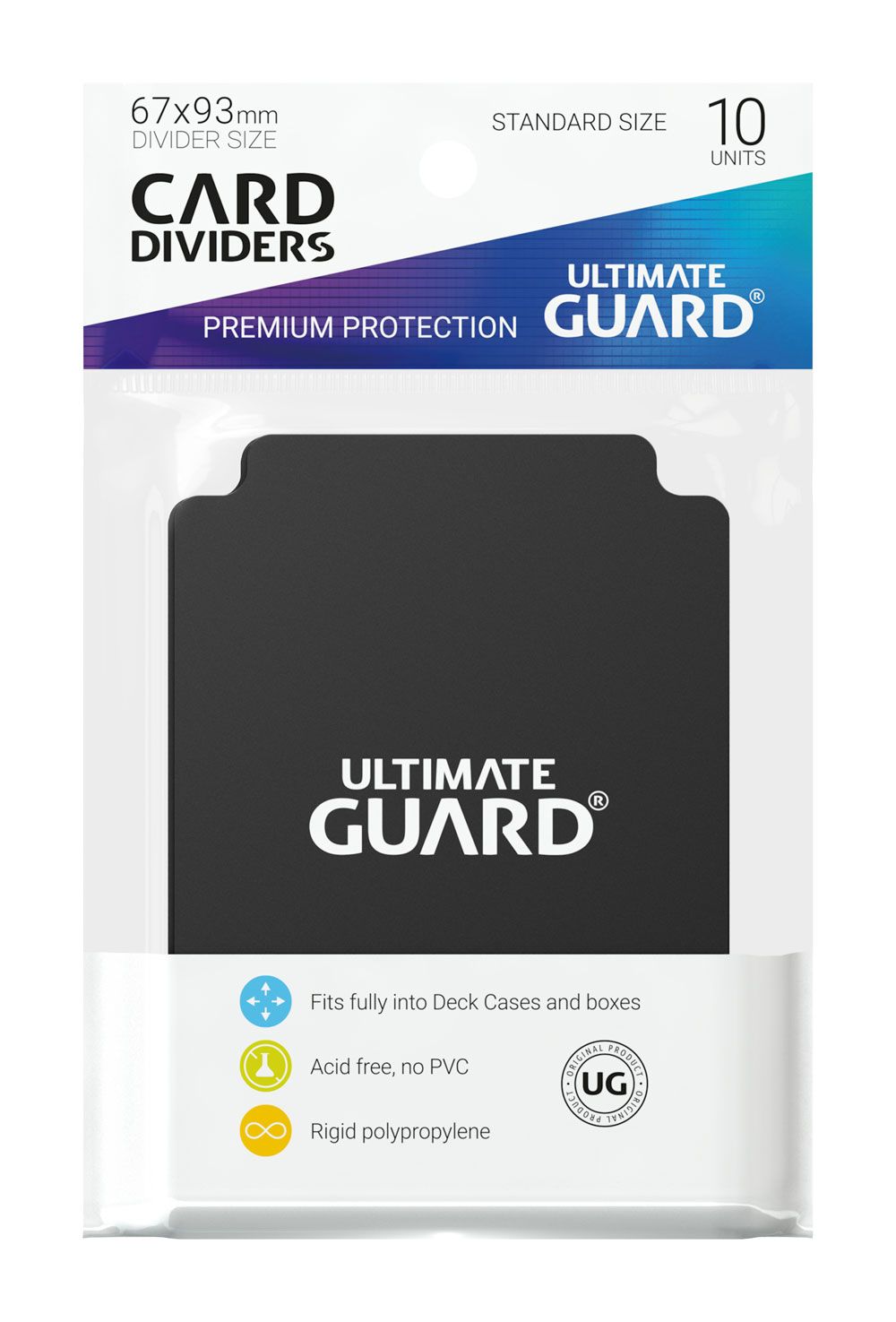 Ultimate Guard Kartentrenner Standardgröße Schwarz (10) - Versand: 5-7 Tage nach Bestellung