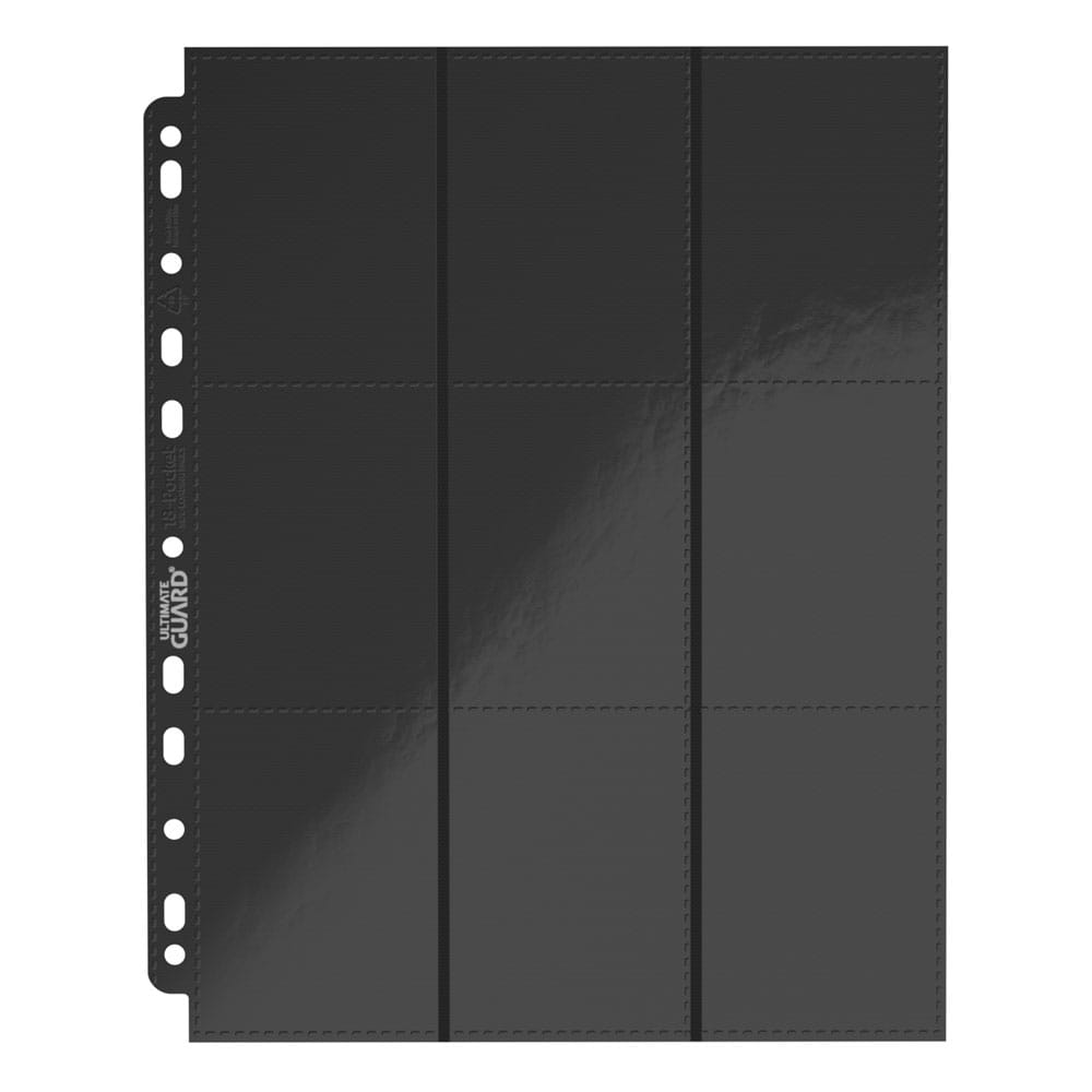 Ultimate Guard 18-Pocket Pages Side-Loading Schwarz (10) - Versand: 5-7 Tage nach Bestellung