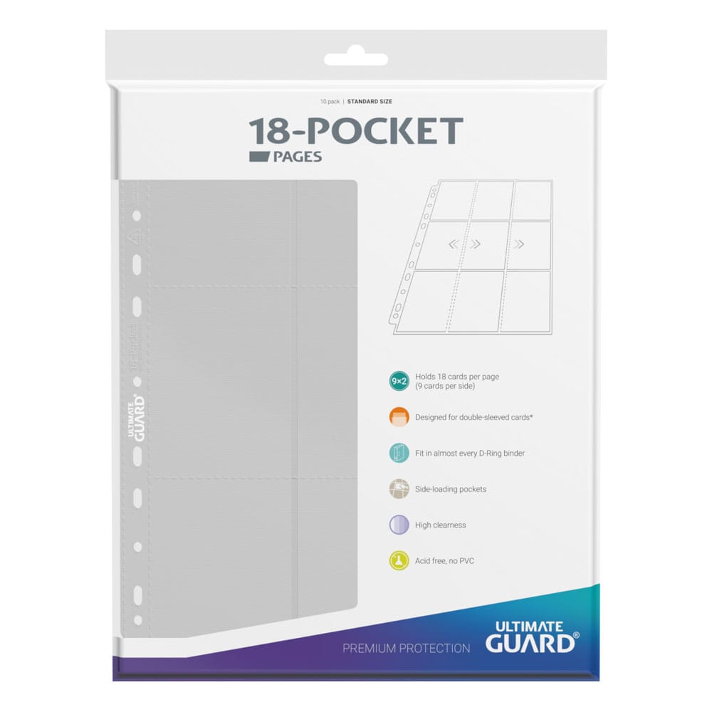 Ultimate Guard 18-Pocket Pages Side-Loading Weiß (10) - Versand: 5-7 Tage nach Bestellung