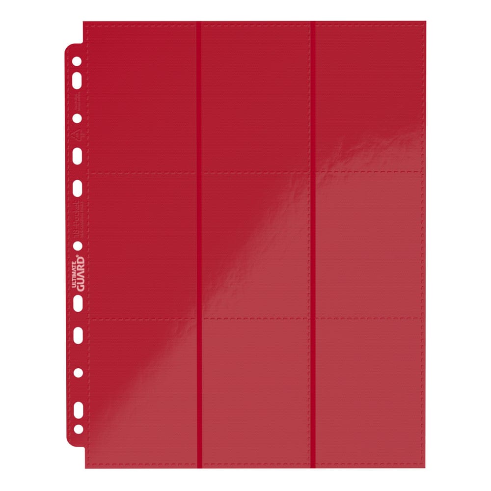 Ultimate Guard 18-Pocket Pages Side-Loading Rot (10) - Versand: 5-7 Tage nach Bestellung