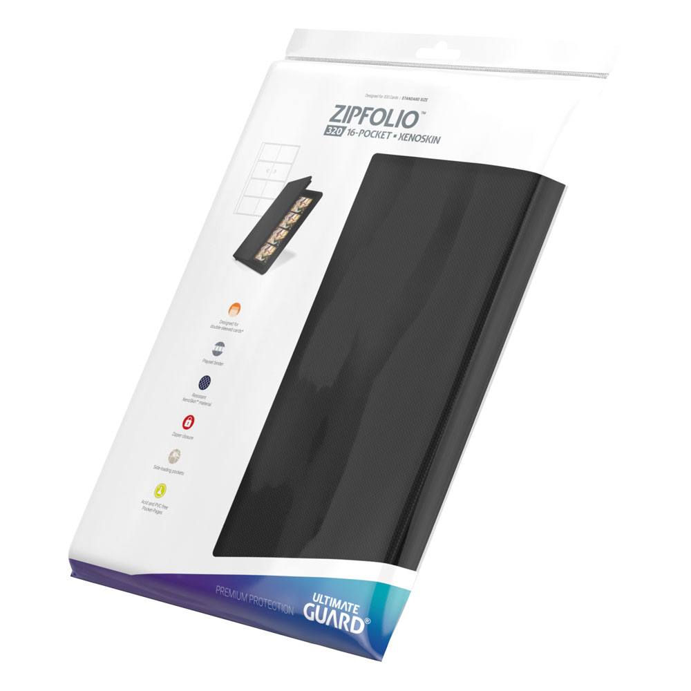 Ultimate Guard Zipfolio 320 16-Pocket Xenoskin - Black - Versand: 7 Tage nach Bestellung
