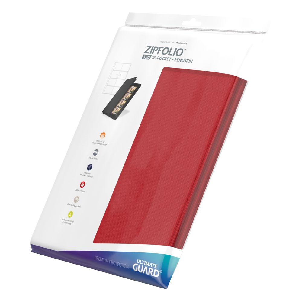 Ultimate Guard Zipfolio 320 - 16-Pocket XenoSkin Rot - Versand: 5-7 Tage nach Bestellung