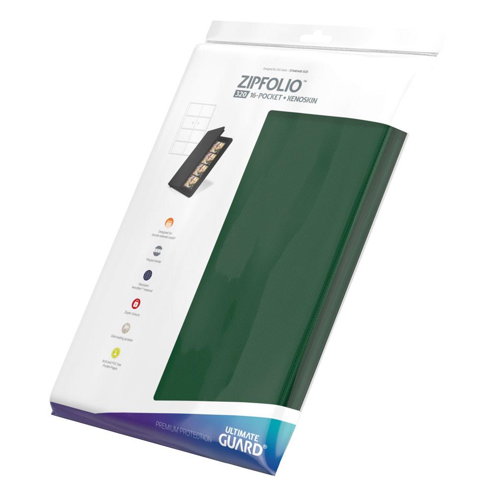Ultimate Guard Zipfolio 320 - 16-Pocket XenoSkin Grün - Versand: 5-7 Tage nach Bestellung