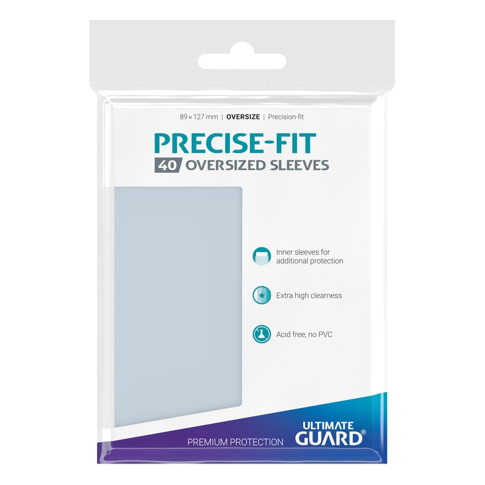 Ultimate Guard Precise-Fit Sleeves Oversized Transparent (40) - Versand: 5-7 Tage nach Bestellung