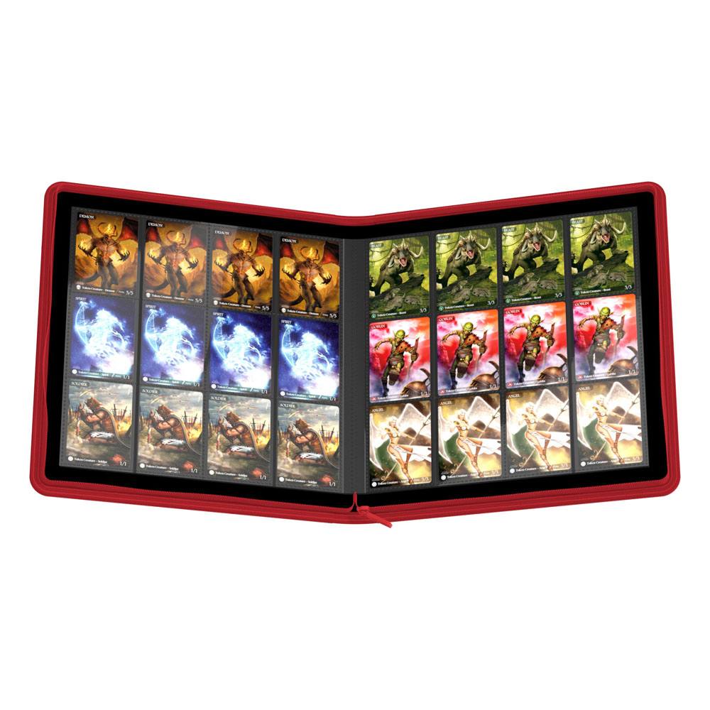 Ultimate Guard Zipfolio 480 - 24-Pocket XenoSkin (Quadrow) - Rot - Versand: 5-7 Tage nach Bestellung