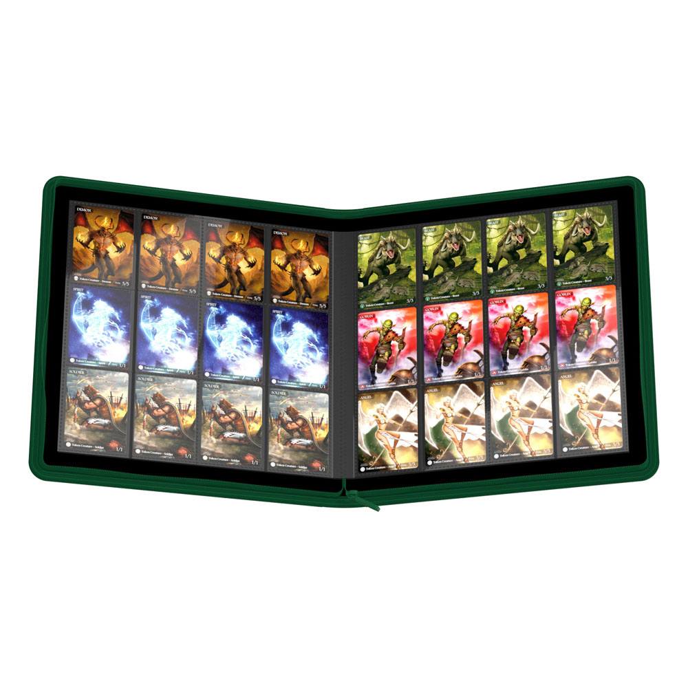 Ultimate Guard Zipfolio 480 - 24-Pocket XenoSkin (Quadrow) - Grün - Versand: 5-7 Tage nach Bestellung